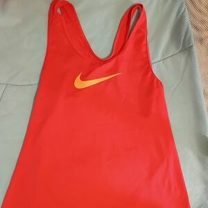 Nike Red Tank Top with Yellow Logo
